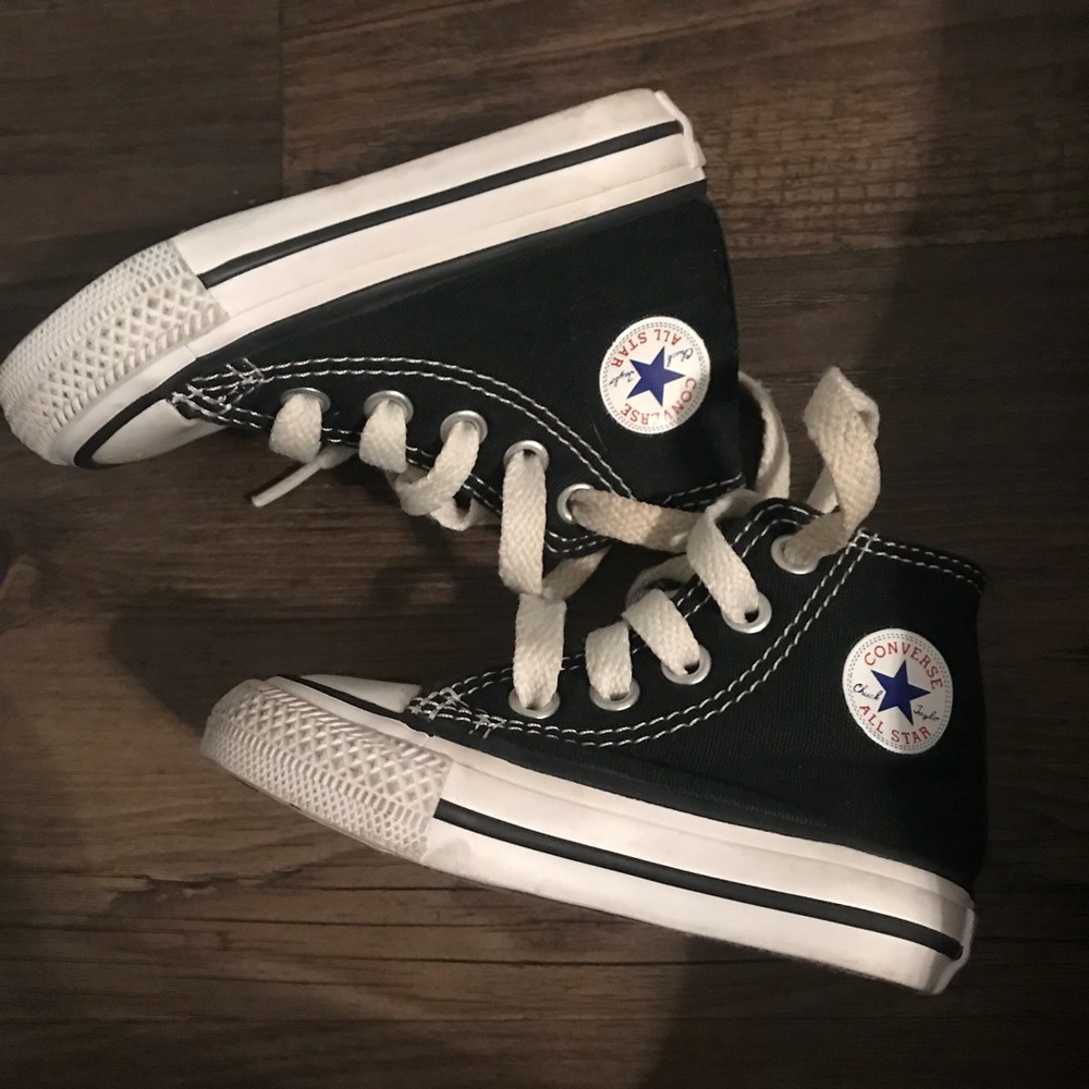 Black TODDLER HIGH TOP CONVERSE